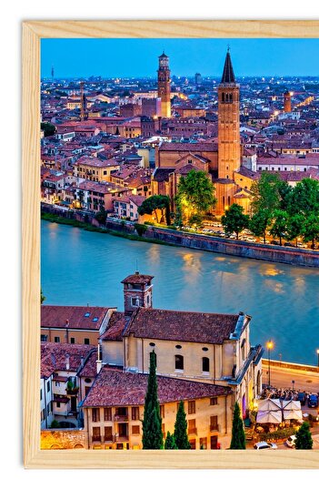 CreaWitch 35X50 cm Wooden Frame 2cm Wide, 2.5cm Deep Puzzle Photo Poster Picture Frame Natural Pine