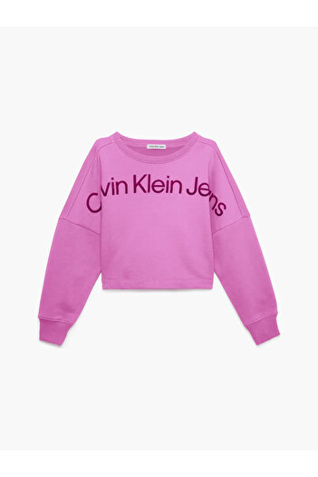 Calvin Klein HERO LOGO CN SWEATSH Kadın Pembe Sweatshirt