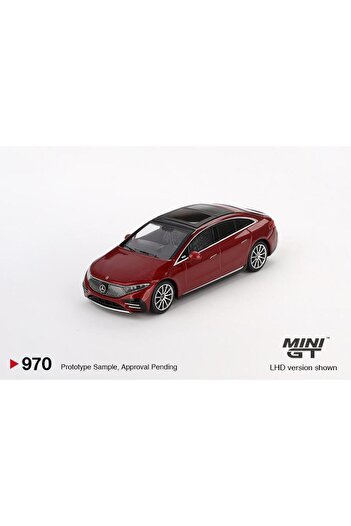 mini gt Mercedes-Benz EQS 580 4MATIC Red Metallic 970