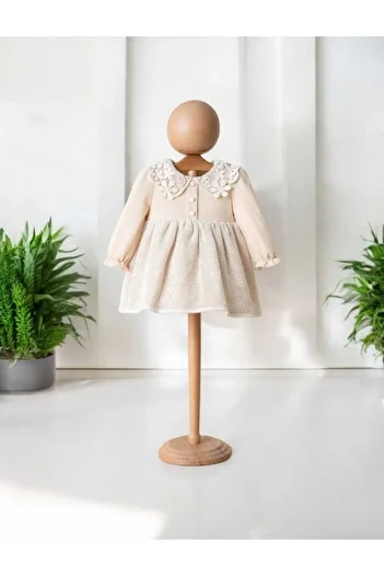 Mymio Lace Collar Baby Girl Dress