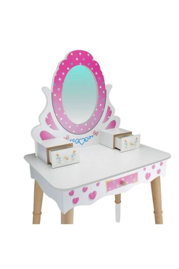 Toysilla Wooden Children's Makeup Table Set - T3006
