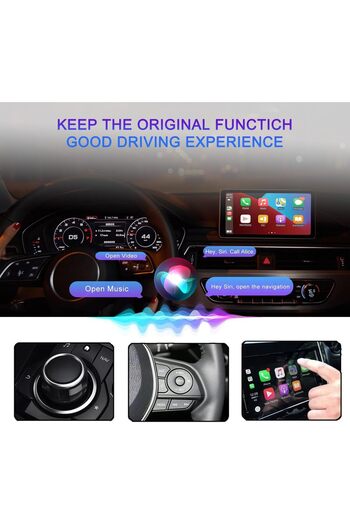 erorex Wireless Carplay & Android Auto Adapter - Plug Play Airplay Image & Android Image, Carplay Al Box