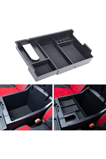 erorex Compatible Toyota Tundra Accessories 2007-2021 Center Console Organizer,Armrest Box Secondary