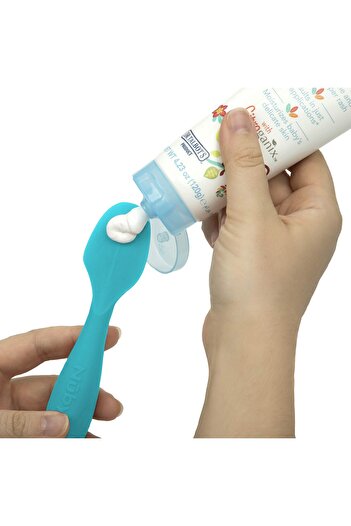 erorex Silicone Diaper Cream Brush With Suction Base Aqua