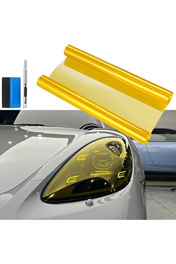 erorex 12 By 48 Inches Self Adhesive Auto Car Tint Headlight Taillight Fog Light Vinyl Smoke Film Sheet