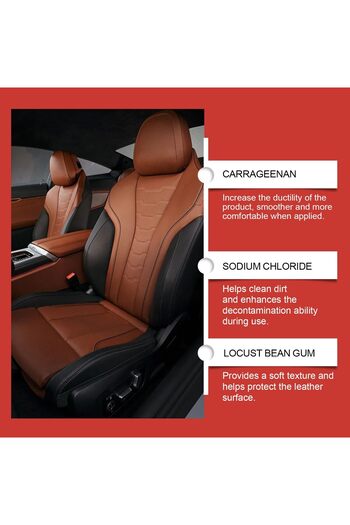 erorex Leather Cleaning Paste Sponge, Multifunctional Leather Care Cream Car Interiors, Furniture, Shoes –