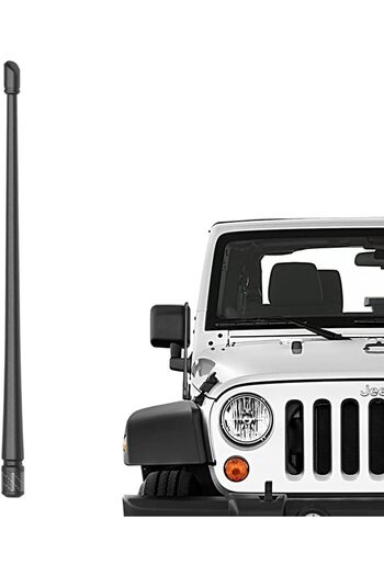 erorex Antenna Compatible Jeep Wrangler Jk Jku Jl Jlu Rubicon Sahara | 13 Inches Flexible Rubber Antenna
