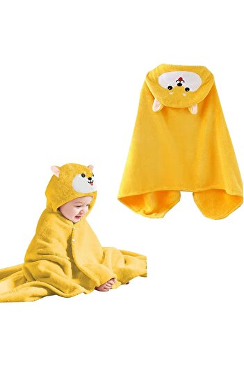 erorex Hooded Beach Towel Girl & Boy Weaved Waffle Texture Absorbent Lightweight Quick Dry Poncho Changing
