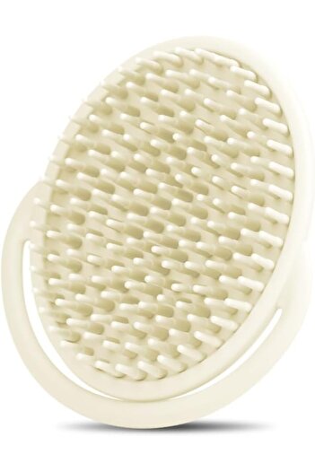 erorex Silicone Shampoo Brush With Soft Bristles Grey