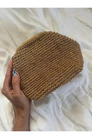 REFİŞ BUTİK VE AKSESUAR Mini Size Hand Knitted Clutch Bag