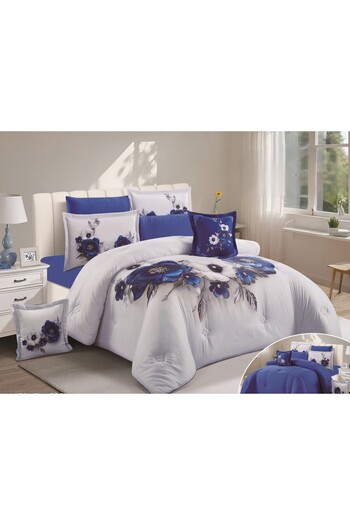 SNOOZYL Luxury 3D printed summer filling double bed sheet made of microfiber, 240*260 cm