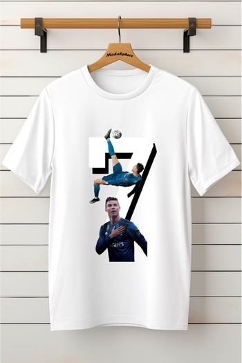 AR&YOS Ronaldo Printed Unisex Oversize T-Shirt