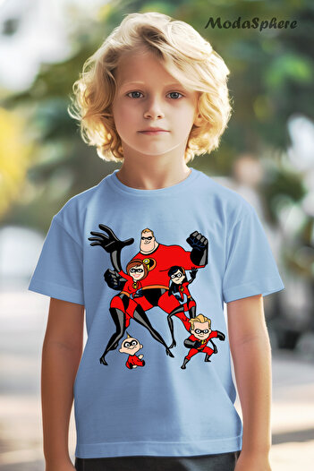 AR&YOS INCREDIBLES FAMILY PRINTED OVERSIZE TEE