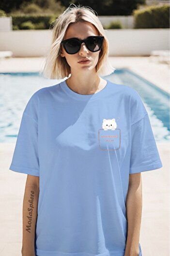 AR&YOS Μπλουζάκι με στάμπα Good Luck Unisex Oversize