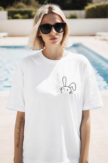 AR&YOS Printed Unisex Oversize T-Shirt