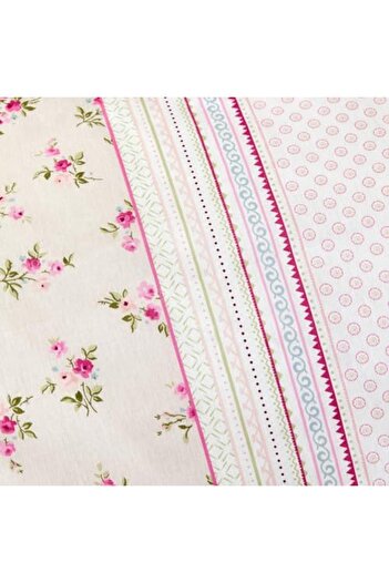 STOREMAX Sellbuyst Home Glen%100 Cotton Double Duvet Cover Set Pink Trendy 266450