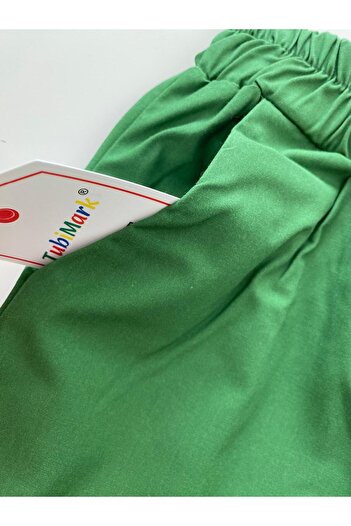 TubiMark Cotton Wide Leg Vibrant Green Boon Pantalon