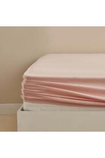 STOREMAX Sellbuyst Home Salmon Combed Cotton Double Fitted Sheet Trendy 266450