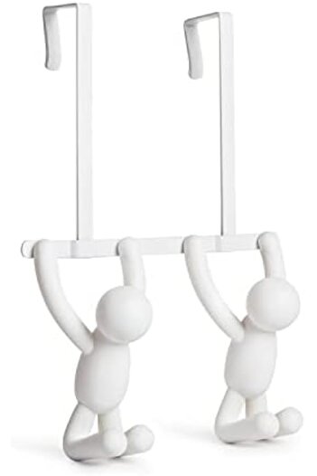 STOREMAX Polysight 1004260-660 Double Hook Buddy Door, Plastic, White, 21.6 X 30.5 X 10.8 cm Trendzap 467437