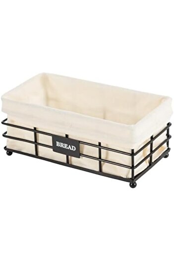 STOREMAX Sellbuyst Concept Black Metal Bread Basket Trendy 266450