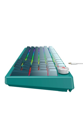 Havit Full-size Gaming Keyboard, RGB, USB-C, 1.8m, 350mA, KB899L, Green