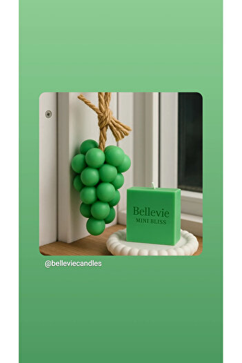 Handmade Bellevie Natural Soap – Fresh Scented Mint Green Decorative Soaps