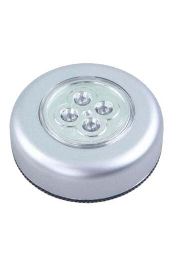 Beauenty 4-LED Wireless Battery-Powered Wall Light Silver