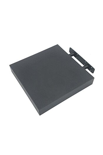 Generic Square Shaped Wooden Shelf Black 25 x 25cm