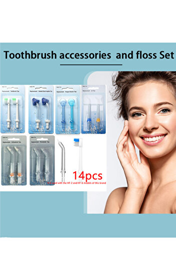 h2ofloss 14pcs Toothbrush Replacement Head for Water Flosser for our brand -