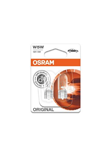 Osram Set of 2 auxiliary halogen car bulbs W5W, 12V, 5W