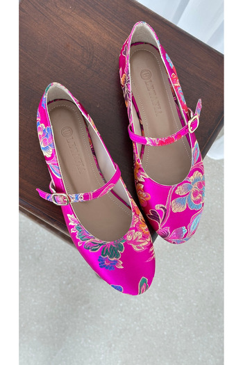 Letafia Valley Ethnic Pattern Ballerinas