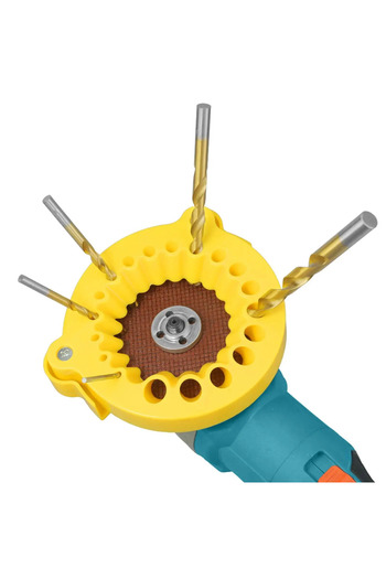 zola Drill sharpener, multifunctional, PP plastic, 14.5 cm × 13 cm, yellow