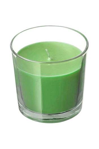Generic Scented Candle In Glass Green 9x4.5cm