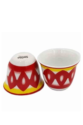 Generic Set of 12 pieces of green tea cups, red