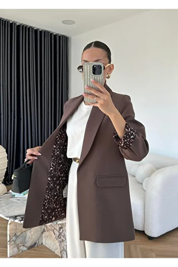 Lady Pixie Γυναικείο μπουφάν με λεοπάρ μοτίβο με επένδυση