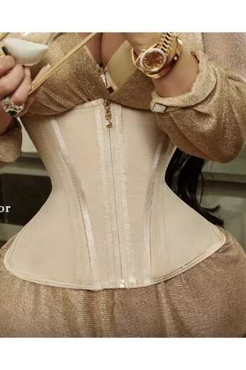Fstyle Postpartum Compression Waist Belt for Hourglass Shape with 15 Built-in Steel Bones