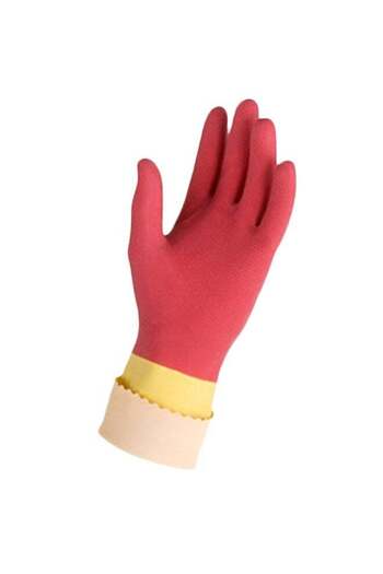 Vileda Protector Reusable Glove Red/Yellow L Liters