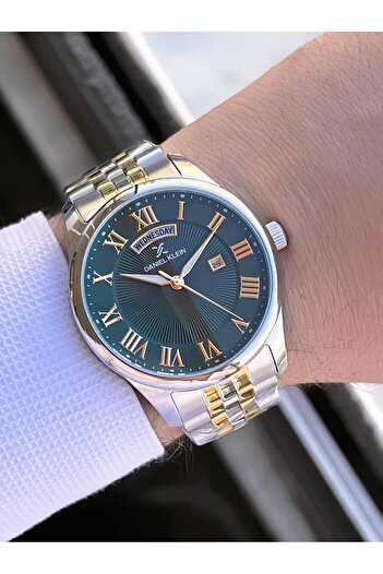 Daniel Klein Roman Numeral Calendar Dial 2 Years Warranty 3 Atm Men's Wristwatch Fg.10713.5
