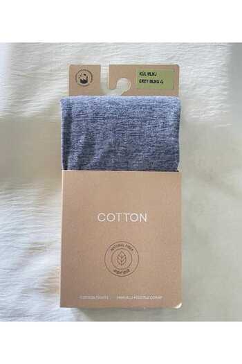 DÜVEN Ash Melange Cotton Women's Pantyhose Cotton & Matte 60 Den Pantyhose