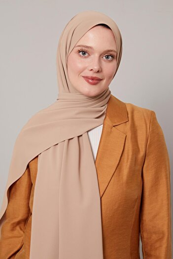 Levidor Sütlü Kahve Düz Trend Şal