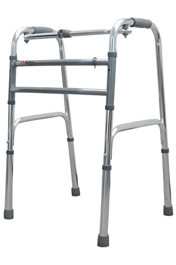 Alain Care Medical aid Walker Stand Assist Walker crutch Foldable Walking Frame Mobility Aid armrest