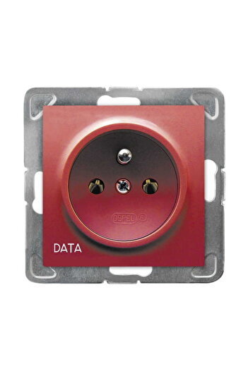 OSPEL Impresja p/t single socket with grounding 2P+Z DATA without authorization key without frame