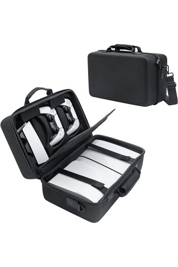 Skycare Hard Shell Carrying Case for PS5 Console, Travel Case Bag Compatible with Playstation 5 Disc