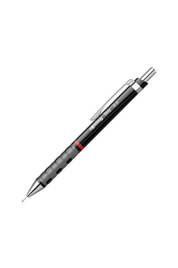 Rotring Creion mecanic Tikky III, material plastic, culoare neagră, mină de 0,5 mm, cu radieră