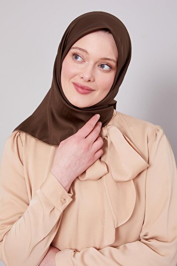 Levidor K.Haki Düz Renk Trend Twill Eşarp