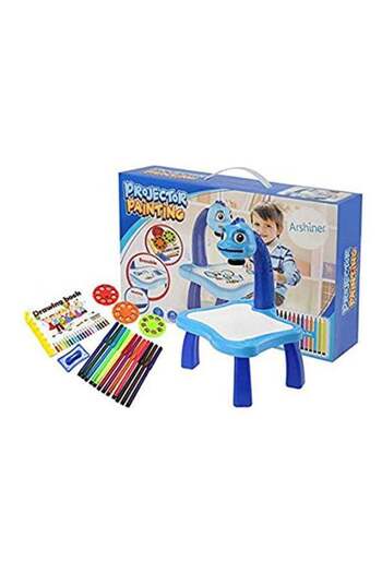 Generic Painting Toy Projector Learning Drawing Desk with 12 Pens and 24 Patterns