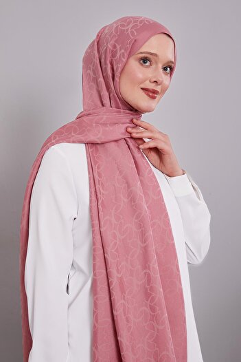 Levidor Pink Geometric Pattern Grazia Shawl