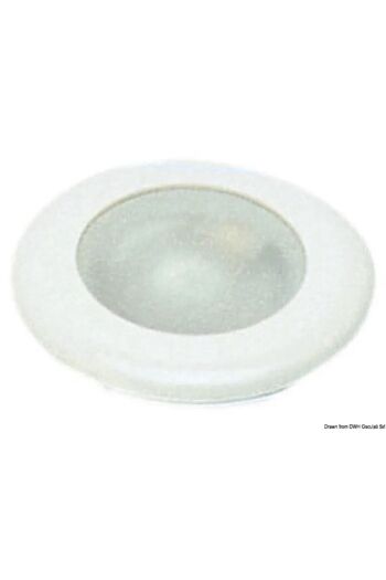 OSCULATI Halogen Ceiling Light BatSystem Nova Classic - ABS White with Switch