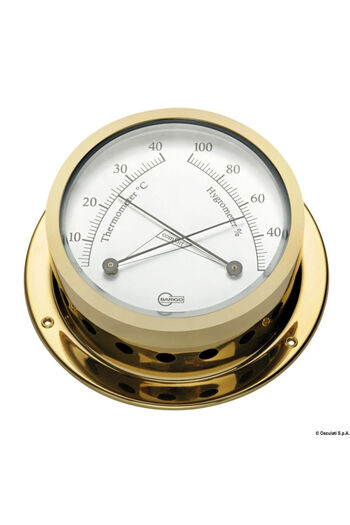Barigo Star hygrometer made of golden brass