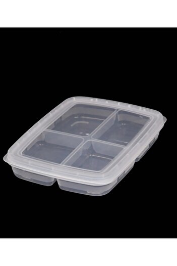 KIZILELMADA Practical 4 Compartment Mini Storage Container 4X100 ml – 1 Piece for Food and Snacks